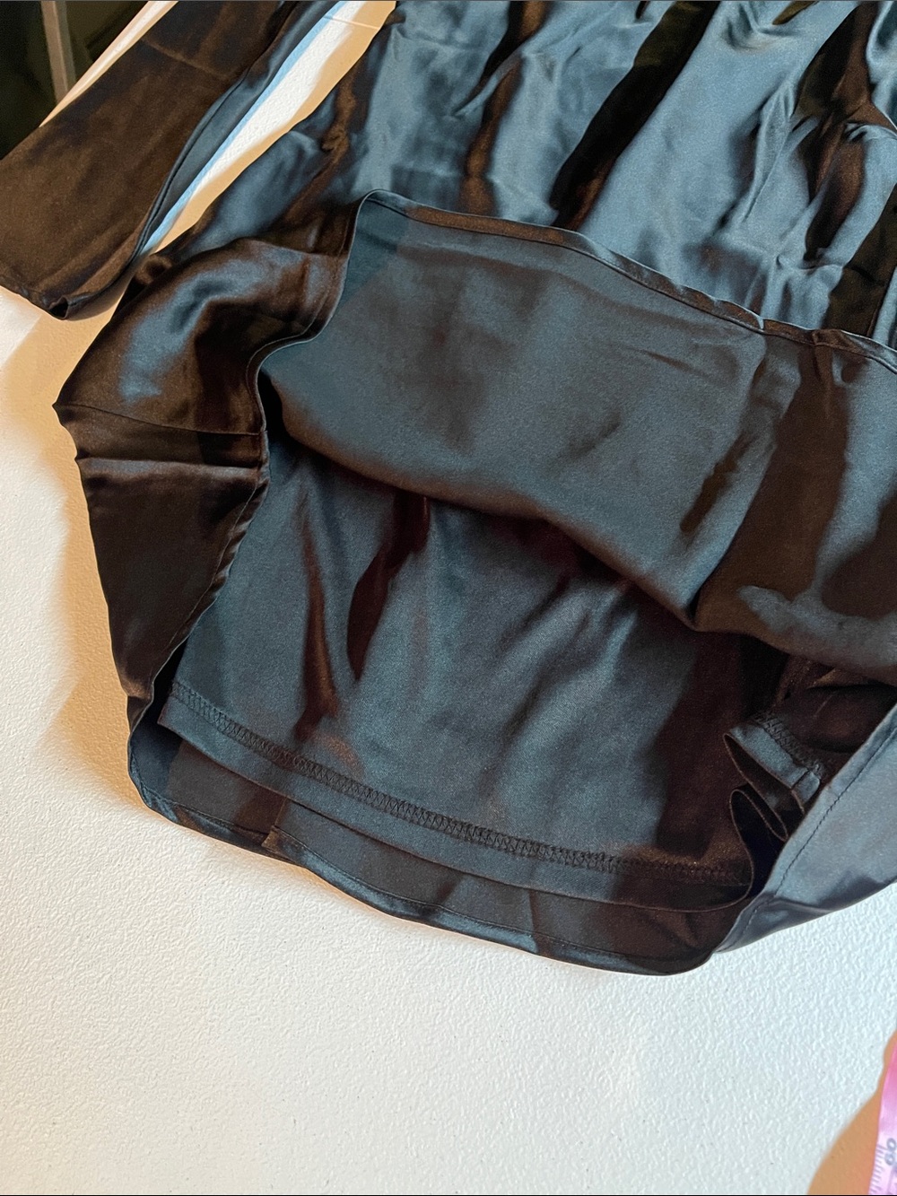 Lulus "Luxurious Vision" Satin Off-the-Shoulder Mini Dress - Picture 8 of 9